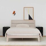  Noćni ormarići 2 kom crni 40 x 34 x 55 cm od masivne borovine | Eponuda.ba