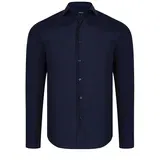 Dewberry G726 MEN'S SHIRT-PLAIN NAVY BLUE