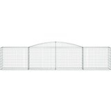  Lučne gabionske košare 3 kom 400x50x80/100 cm pocinčano željezo | shoptok.hr