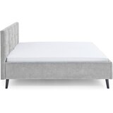 Meise M&amp;ouml;bel Sivi tapecirani bračni krevet bez podnice 180x200 cm Nova &amp;ndash; Slike