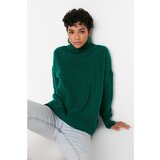 Trendyol Emerald Green Super Oversize Knitwear Sweater Cene