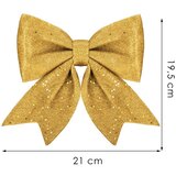 springos set božićnih mašni, 8 x 8 cm, 6 kom., glitter zlatna Cijene