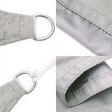  Senčno jadro svetlo sivo 5x4 m 100 % poliester oxford | Shoptok.si