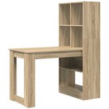  Stol s policom Sonoma hrast 122 x 67 x 145 cm Konstruirano drvo | Eponuda.com
