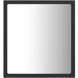 vidaXL lED kupaonsko ogledalo sivo 40 x 8,5 x 37 cm konstruirano drvo | shoptok.hr
