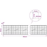  Gabion s žicom debljine 3,5 mm i mrežom 10x10 cm 750x10x50 cm | shoptok.hr