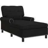  Ležaljka s jastukom Crna 91 x 157 x 91 cm tkanina | shoptok.hr