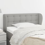  Uzglavlje s ušima svjetlosivo 103x23x78/88 cm od tkanine | shoptok.hr