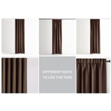 Restilo Rjava zatemnitvena izolacijska zavesa 140x245 cm Pleat – | Shoptok.si