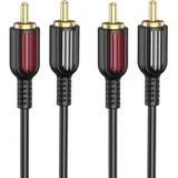 Kabel BL13 - 2RCA na 2RCA - 1,5m - Crna