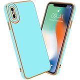 Cadorabo Ohišje, združljiv z Apple v sijajni turkizni - Rose Gold - Zaščitni pokrov iz fleksibilnega silikona TPU in z zaščito pred kamero, (20603651) Cene