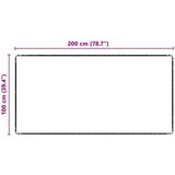 vidaXL Preproga za tek Antracit 100 x 200 cm 100% polipropilen | Shoptok.si