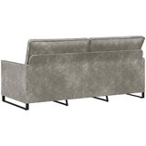 SOFA za 3 osobe Svjetlosiva 190 x 81 x 82 cm Umjetni sued | shoptok.hr
