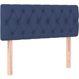 vidaXL Posteljno vzglavje modro 100x7x78/88 cm blago, (20723674) | Shoptok.si
