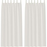 Voile zavjesa 2 kom. Krema 245 x 140 cm Poliester | shoptok.hr