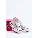 Kesi Children's High Sneakers Silver Catrina Cene