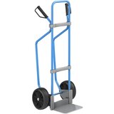 eurokraft pro voziček za prevoz vreč z drsnimi sanmi, modre barve, nakladalna površina šxg 280 x 250 mm, pocinkana izvedba, kolesa iz polne gume, od 5 | Shoptok.si