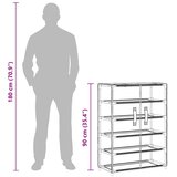 Ormarić za cipele crni 60 x 28 x 90 cm od tkanine | shoptok.hr
