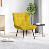  Stolica za opuštanje žuta 64x74x84 cm baršun | shoptok.hr