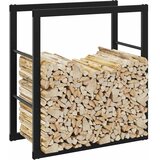  Stalak za drva crni 55x30x61 cm čelik | shoptok.hr