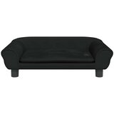  Krevet za pse crni 70 x 48 x 22 cm baršunasti | shoptok.hr