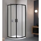 Master Tuš komplet polukružni 90x90x185+15cm crni profil JF-533-3TY bijelo mat | Eponuda.ba
