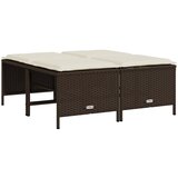 Maison Chic Vrtni stolčki - Vrtni stoli z blazinami 4 kosi rjav poli ratan JS1126, (21879003) | Shoptok.si