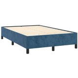  Box spring postelja z vzmetnico LED tem. modra 120x190 cm žamet | Shoptok.si