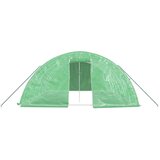  Staklenik s čeličnim okvirom zeleni 30 m² 6 x 5 x 2,3 m | shoptok.hr