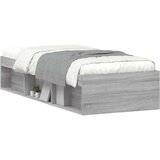 vidaXL Posteljni okvir siva sonoma 75x190 cm | Shoptok.si