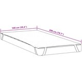  Zaštita za madrac bijela 100x200 cm vodootporna | shoptok.hr