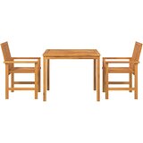  Vrtni set za objed 3 kom. Smeđa Čvrsto drvo akacije | shoptok.hr