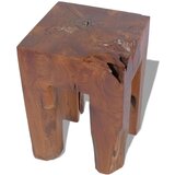 vidaXL Stolček iz trdne tikovine | Shoptok.si