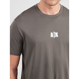 Armani Exchange Majica svetlo rjava / bela | Shoptok.si