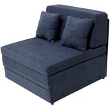 CARRYHOME FOTELJ S FUNKCIJO LEŽIŠČA, modra tekstil | Shoptok.si