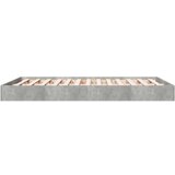 vidaXL Okvir kreveta siva boja betona 140x200 cm od konstruiranog drva | shoptok.hr