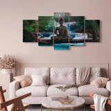 Artgeist Slika Na Platnu Buddha And Waterfall | Shoptok.si