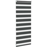vidaXL idaXL Zebra senčilo črna 60x100 cm tkanina širina 55,9 cm poliester | Shoptok.si