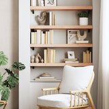  Zidna polica 100x30x(2-6) cm neobrađena masivna hrastovina | shoptok.hr