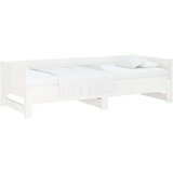  Izvlečna dnevna postelja bela trdna borovina 2x(80x200) cm, (20787935) | Shoptok.si