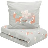 s.Oliver OTROŠKA POSTELJNINA 140/200 cm saten svetlo siva | Shoptok.si