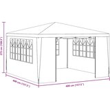  Profesionalni šator za zabave 4 x 4 m plavi 90 g/m² | shoptok.hr