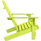  Vrtni dvosjed Adirondack od masivne jelovine zeleni - Zelena 1 | shoptok.hr