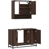 vidaXL 2-dijelni set kupaonskog namještaja boja smeđeg hrasta drveni | shoptok.hr