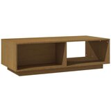 vidaXL Klubska mizica medeno rjava 110x50x33,5 cm trdna borovina | Shoptok.si