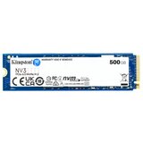 Kingston M.2 NVMe 500GB, 2280, PCIe Gen 4x4, NV3, Read up to 6,000 MB/s, Write up to 2,200 MB/s, (single sided) cene