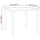  Zunanja jedilna garnitura 3-delna jeklo, (20671661) | Shoptok.si