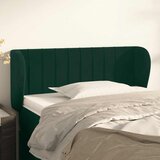  Uzglavlje s ušima tamnozeleno 93x23x78/88 cm baršunasto | Eponuda.com