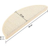  Samoljepljivi otirači za stepenice 15 kom 56x17x3 cm krem | shoptok.hr