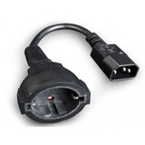 Gembird CABLEXPERT Napajalni kabel 220V C14 - SCHUKO Ž 0,15m črn Cablexpert PC-SFC14M-01 | Shoptok.si